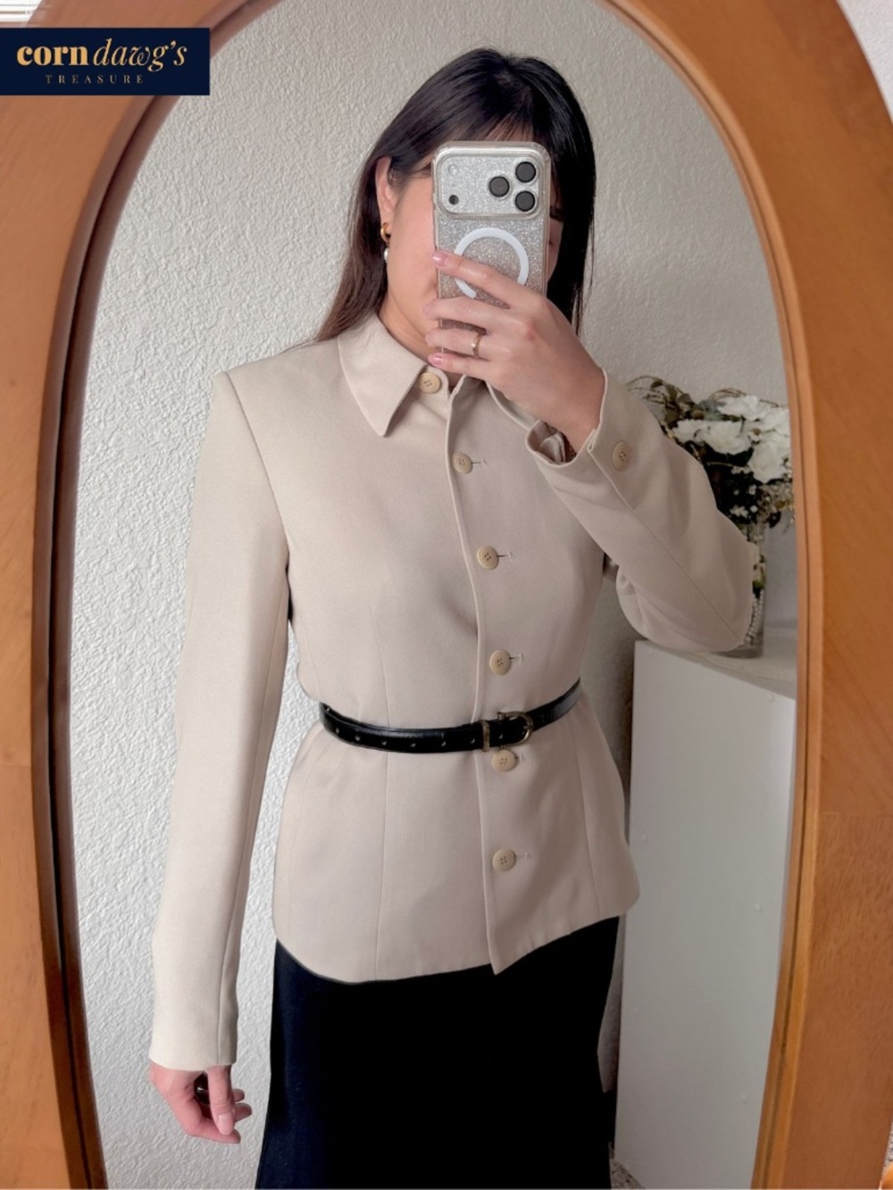 Vintage Collectibles by Casual Corner Elegant Jacket Beige - Size 6 - Picture 2 of 13
